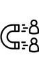 Black-and-white icon of two chain links with equal signs beside them