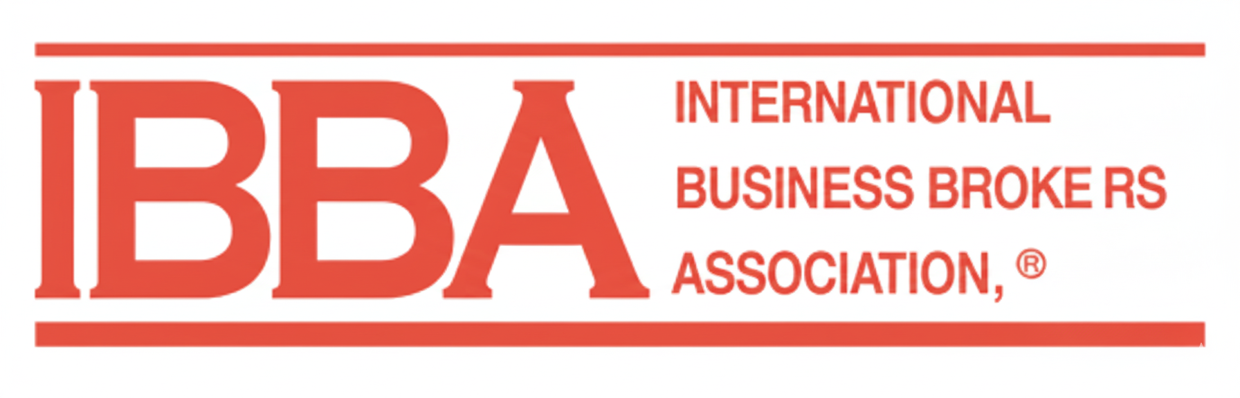 IBBA International Business Brokers Association logo in red text on white background