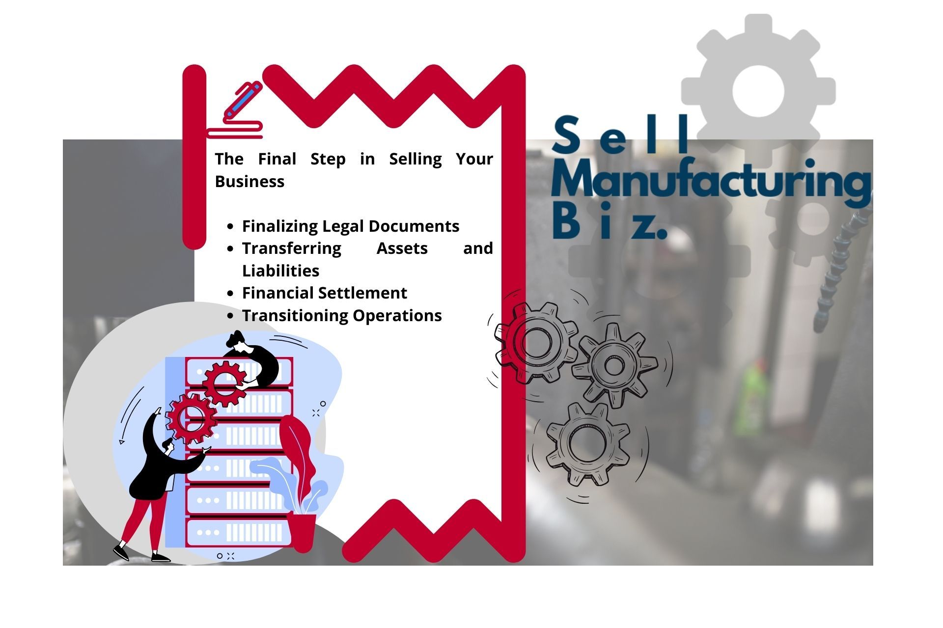 final step in selling  your business in Canada