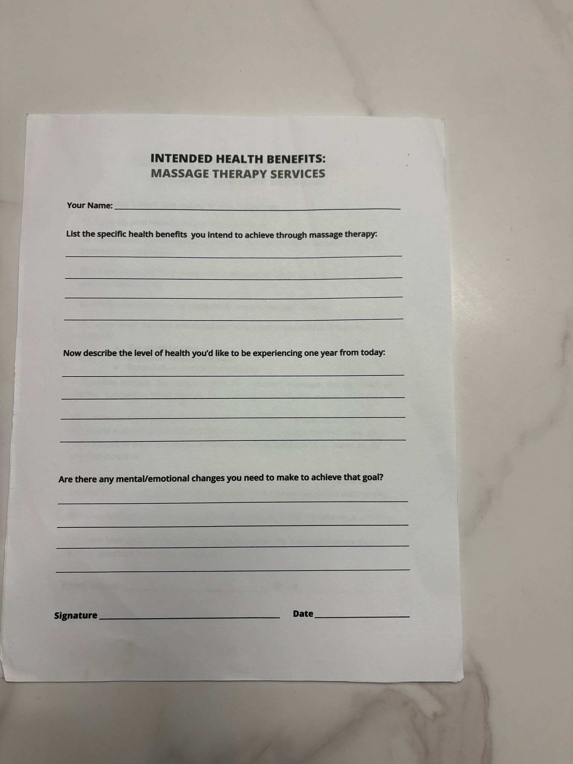 Form titled 