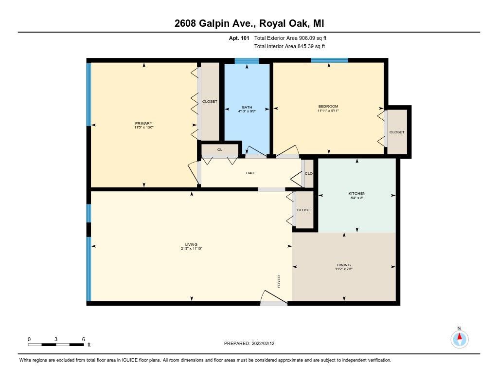 Galpin Apartments - Floor Plan 1