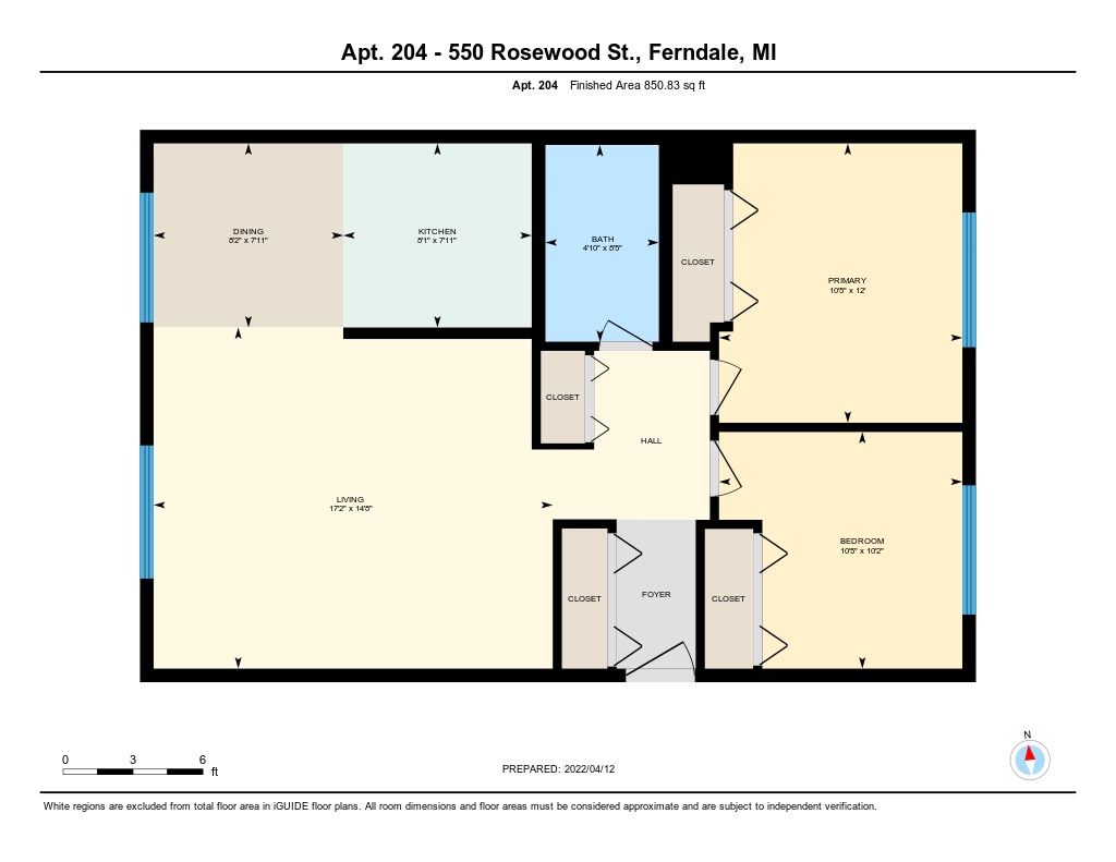 Rosewood Apartments - Floor Plan 1