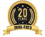 20 Years experience badge