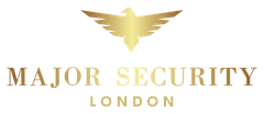 Gold logo: eagle above