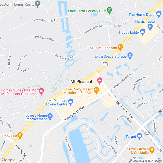 Map of business location