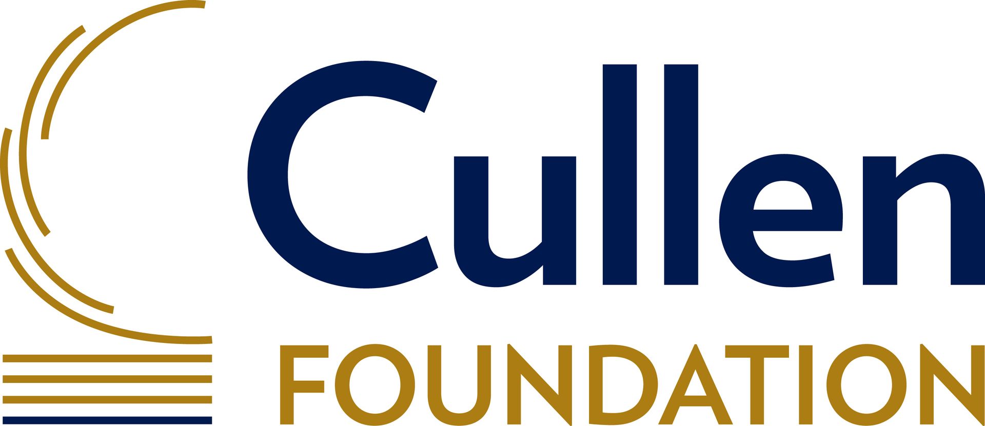 Cullen Foundation logo with a navy blue 