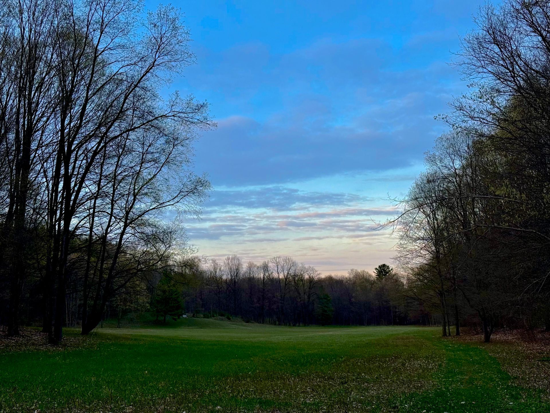 Spring time sky over the big meadow.