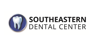 Southeastern Dental Center logo with tooth icon in blue and black text