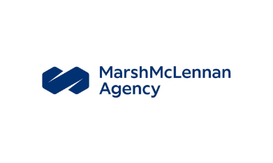 Marsh McLennan Agency logo in navy blue on a white background