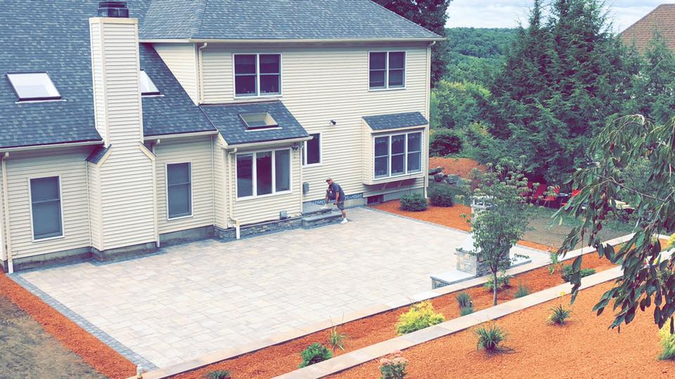 After Big House Backyard Finish Renovation — Shrewsbury, MA — Warren Landscaping
