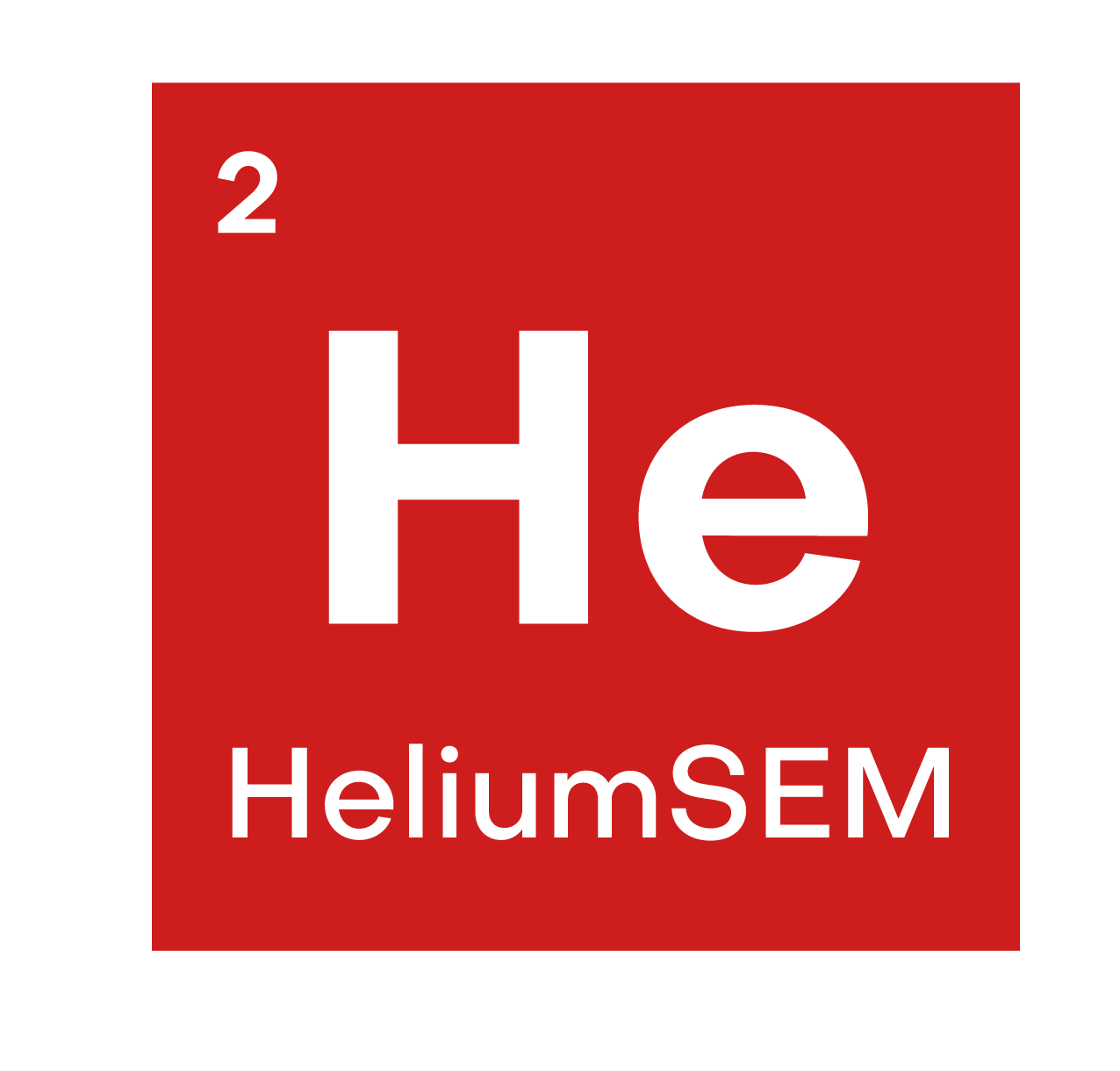 This is a red Helium Logo
