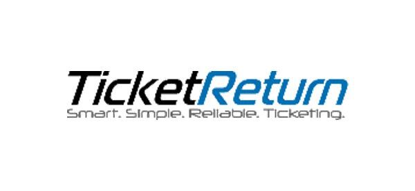 TicketReturn logo: black