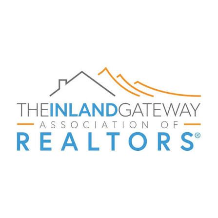 The Inland Gateway Association of Realtors logo with house and mountains