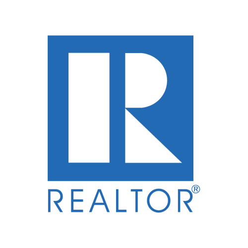 REALTOR logo: blue square with white “R” and the word REALTOR below