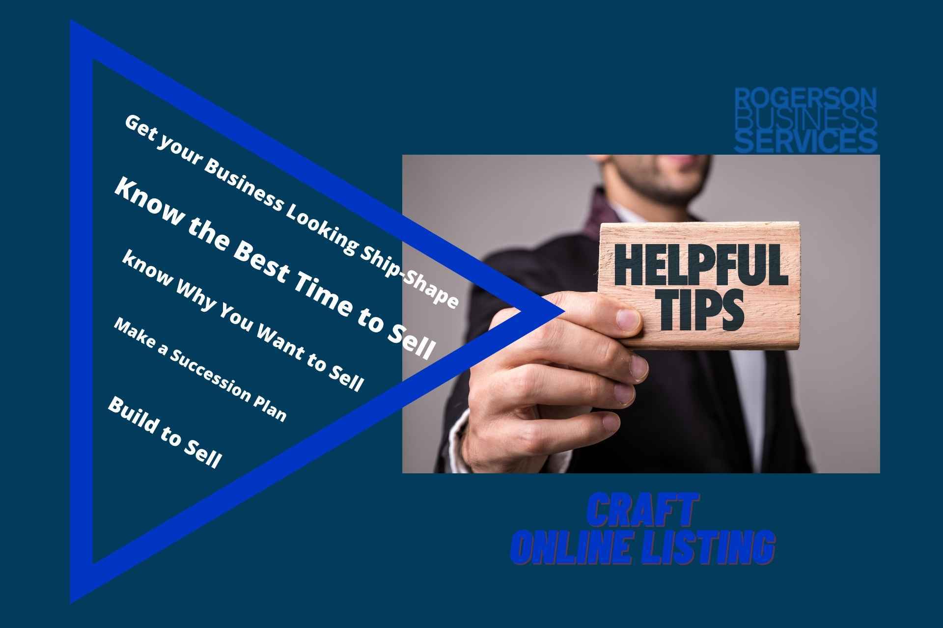 How to list a business for sale