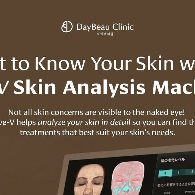 EVE V skin analysis at DayBeau Myeongdong