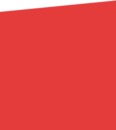 A red background with a white stripe on the bottom.