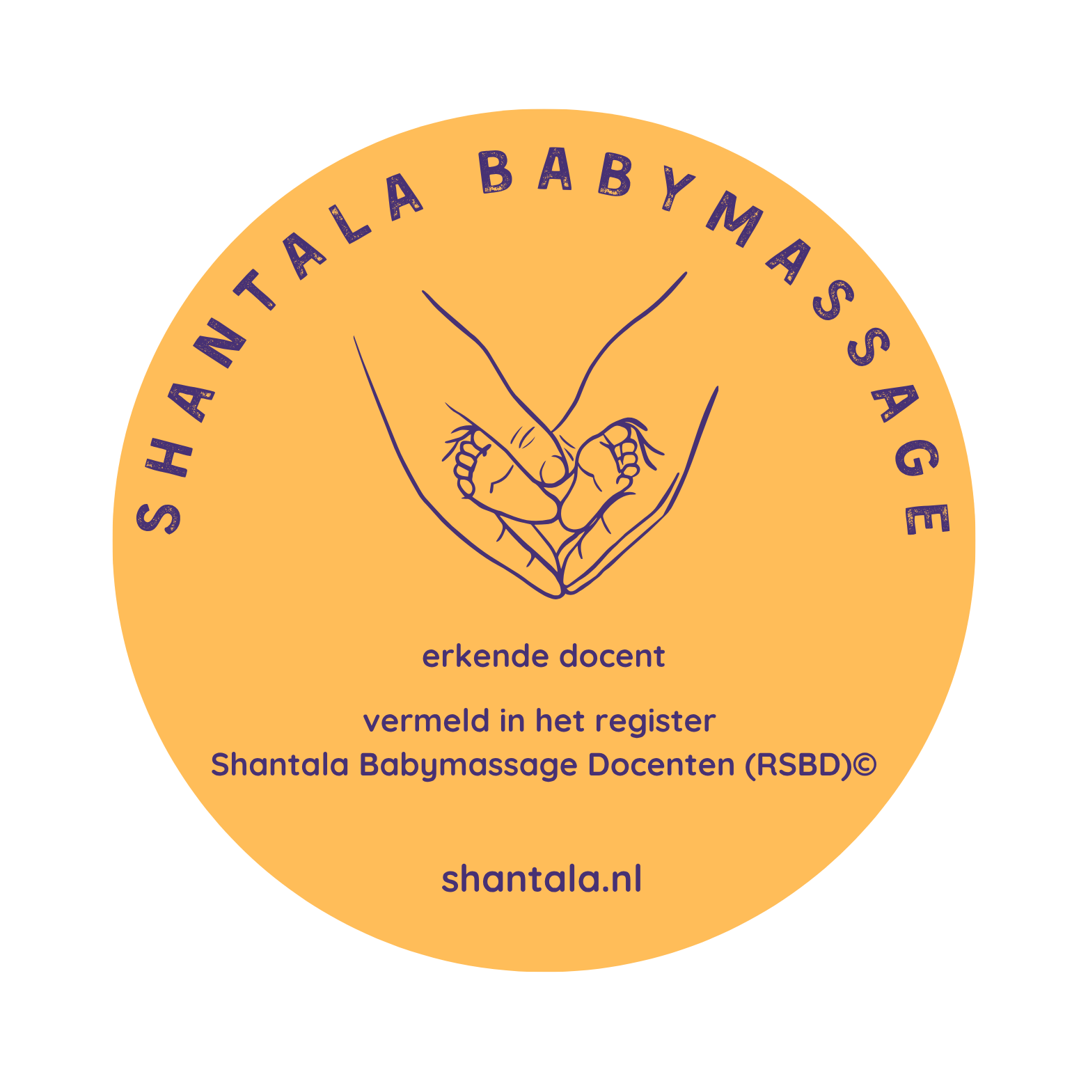Babymassage, Hand die de kleine vingertjes van een baby vasthoudt