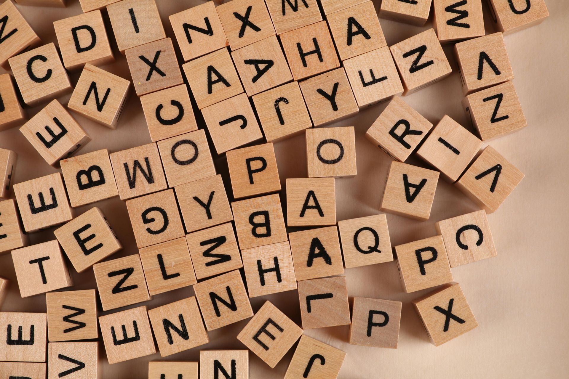 Letters, woordenschat