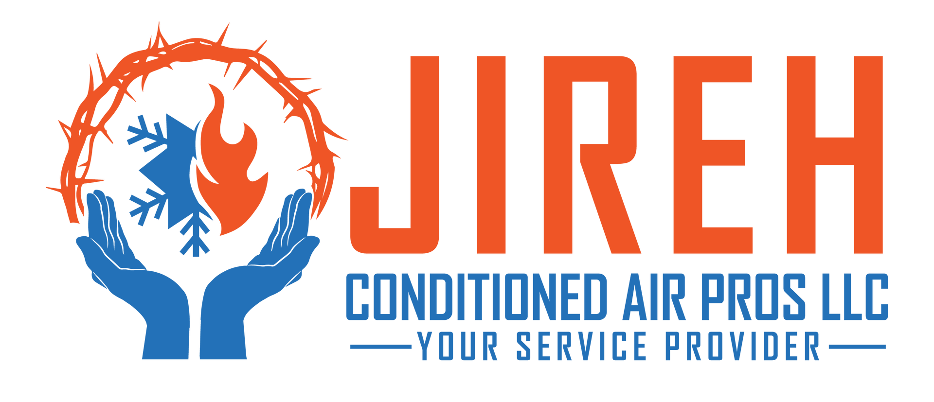 a logo for jireh conditioned air pros llc