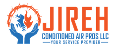a logo for jireh conditioned air pros llc