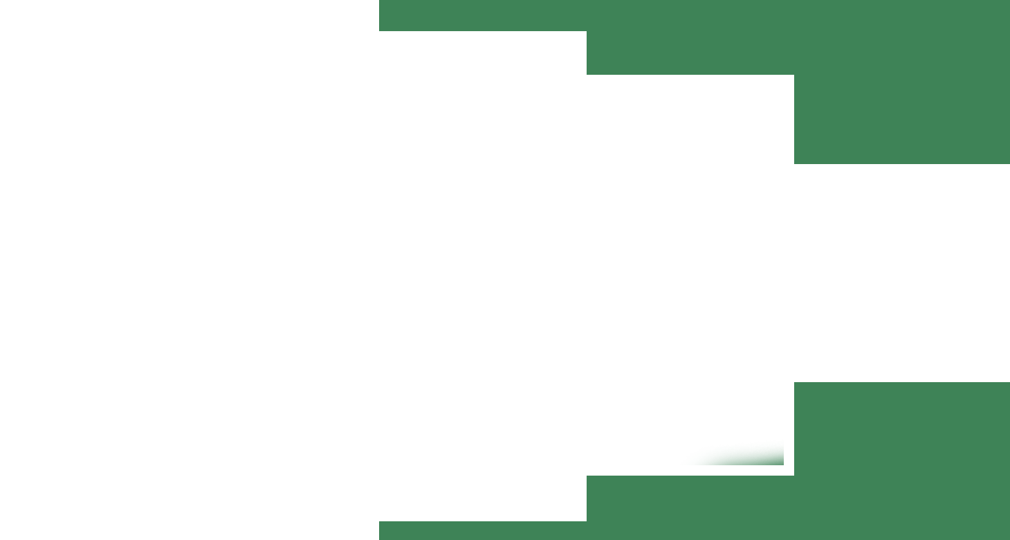 A green and white cross on a white background.