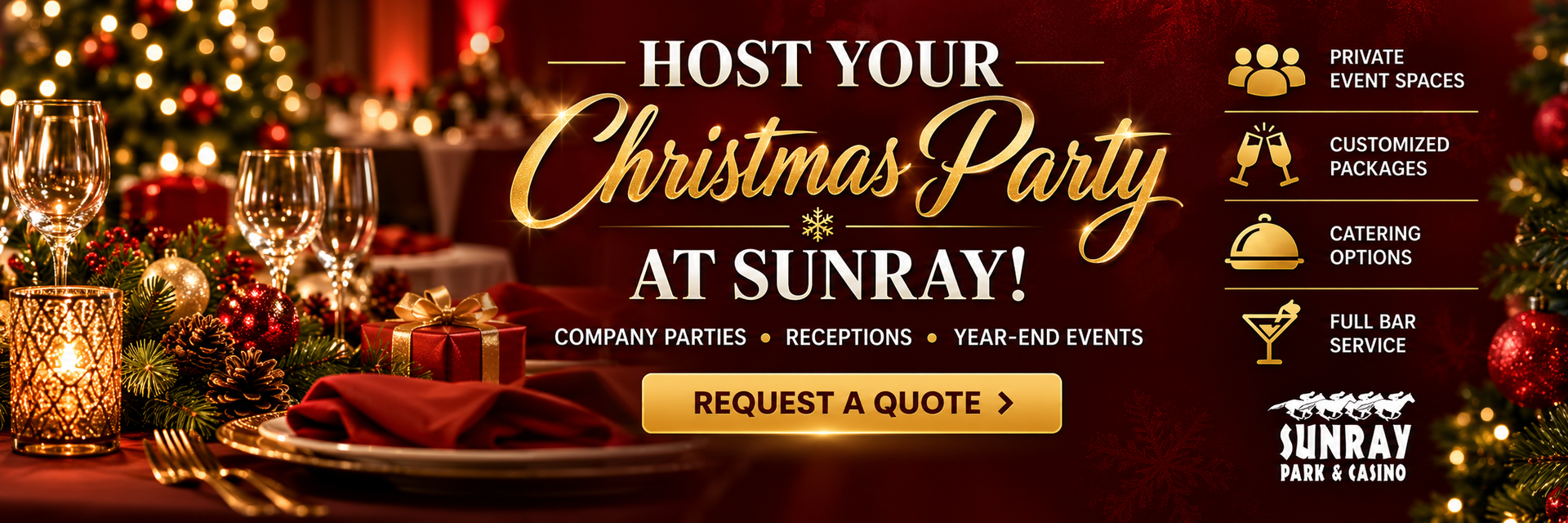 Book Your Christmas Party Today!