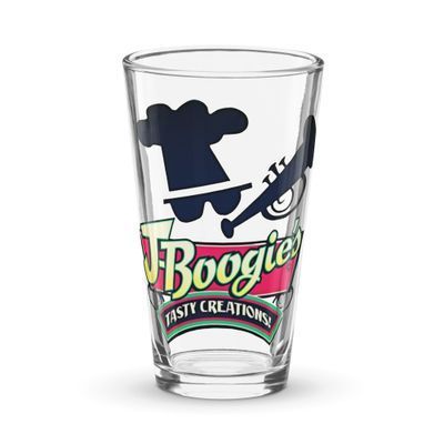 J-Boogie's Tasty Creations Shaker Pint Glass
