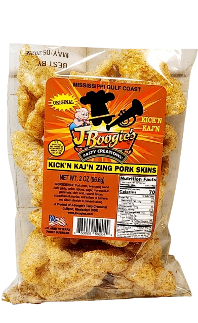 J-BOOGIE'S KICK'N KAJ'N ZING PORK SKINS