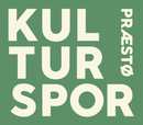 En grøn baggrund med hvide bogstaver, der siger kulturspor