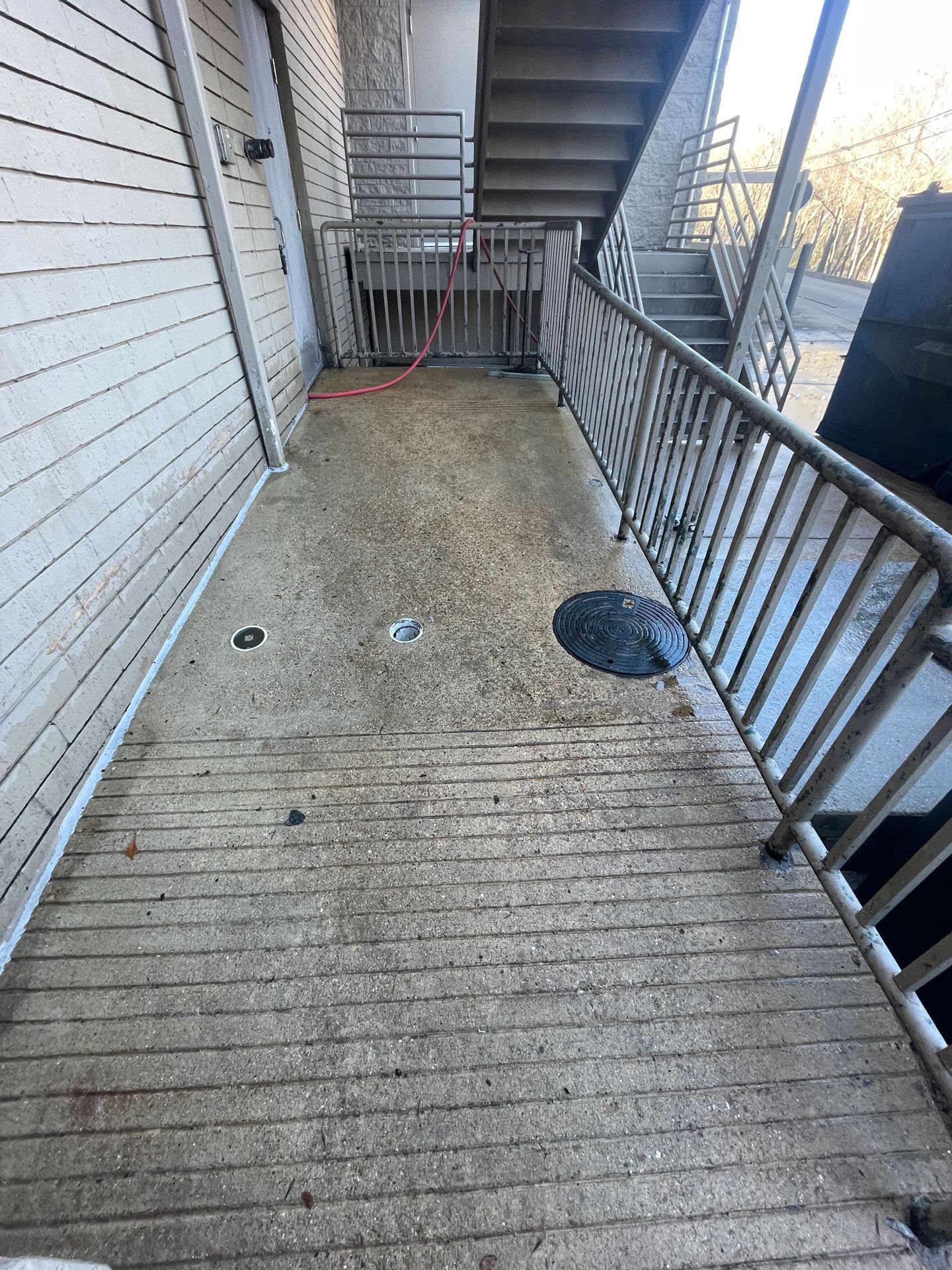 Cleaned Stairs In Backdoor – Fort Worth, TX – Dorsal Professional Services