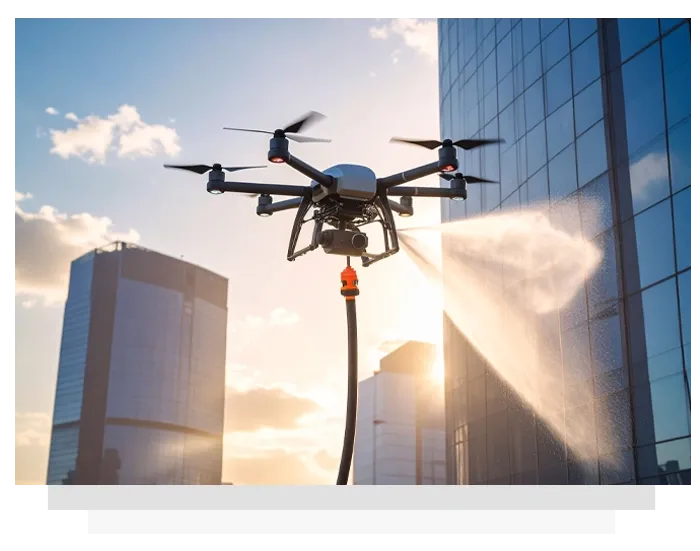 a drone for washing