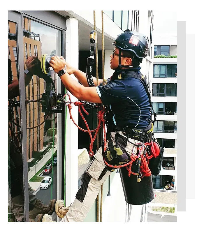 high-rise glass restoration specialist