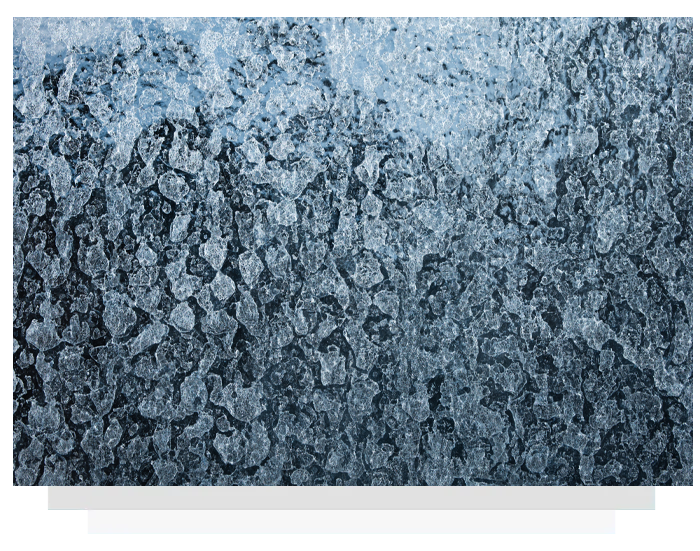 mineral deposit on glass