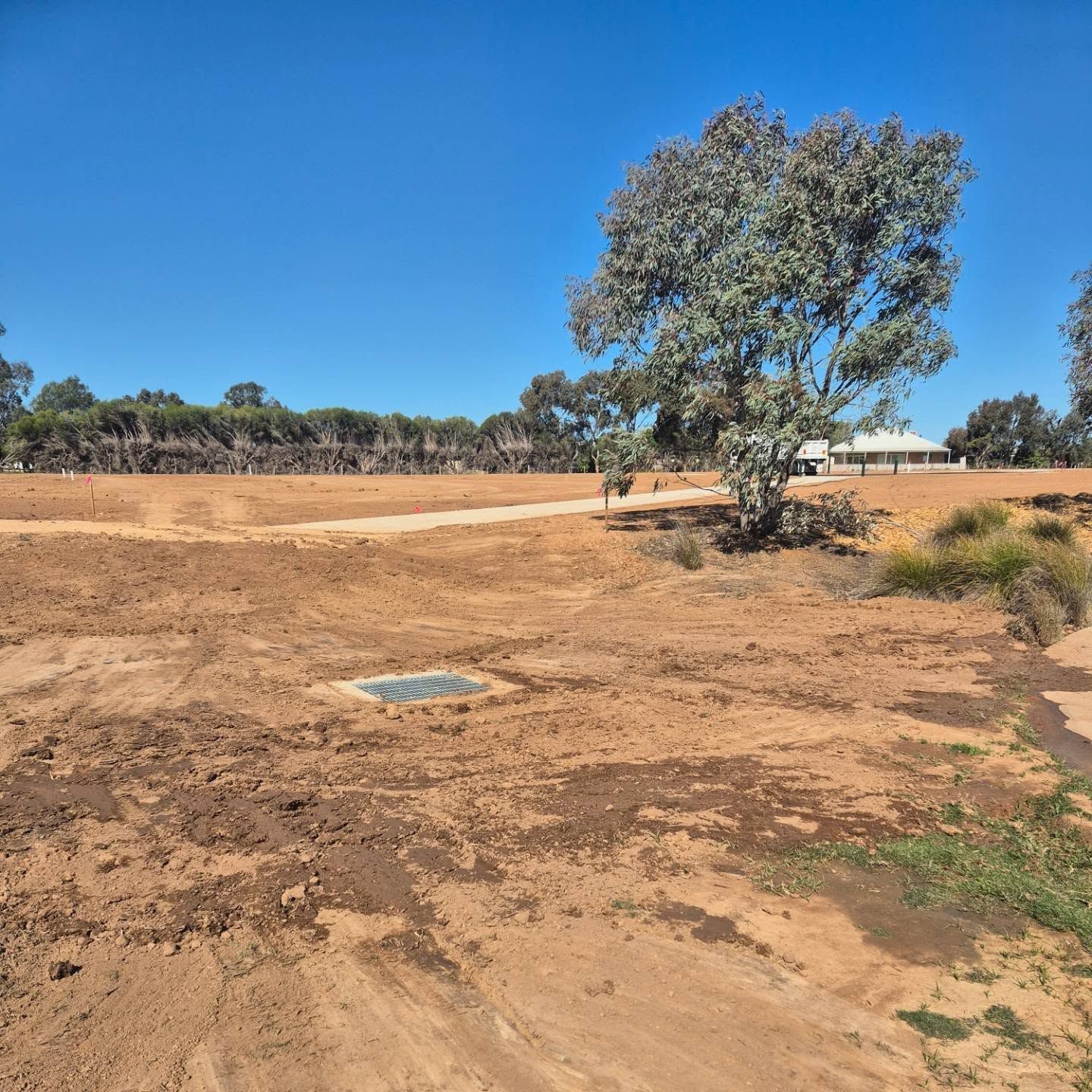 There Is A Tree In The Middle Of A Dirt Field — Grants Excavations In Osbornes Flat, VIC