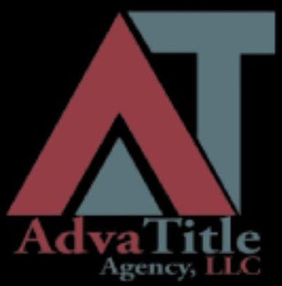 AdvaTitle Agency, LLC logo with a red stylized A and gray T on a black background