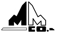 Black-and-white stylized logo reading “M Co.” with angular mountain-like shapes