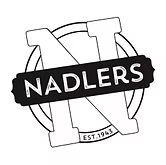 NADLERS logo in black and white with large letters and “EST. 1943” on a ribbon