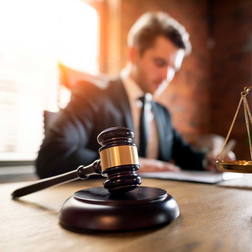Gavel with Lawyer on The Background — Jefferson Hills, PA — Law Office of Howard F. Murphy