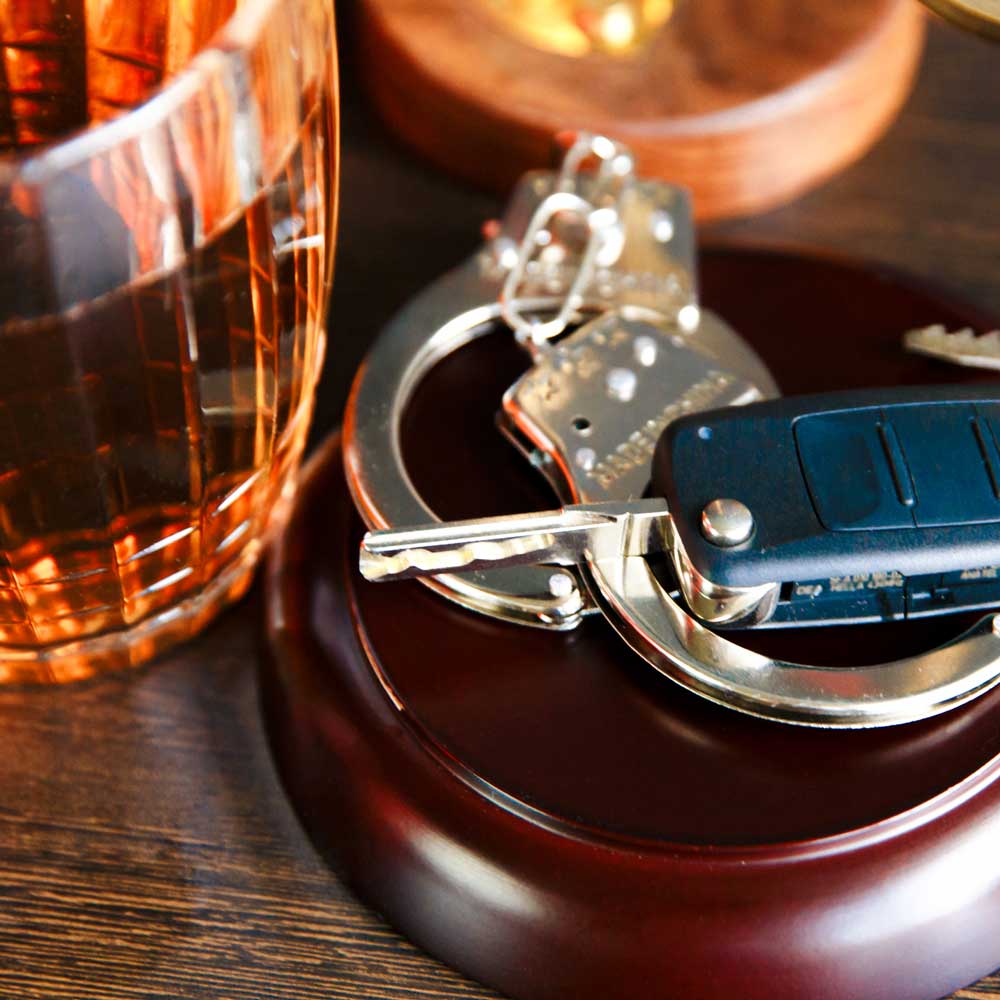 Car Key and Handcuffs — Jefferson Hills, PA — Law Office of Howard F. Murphy