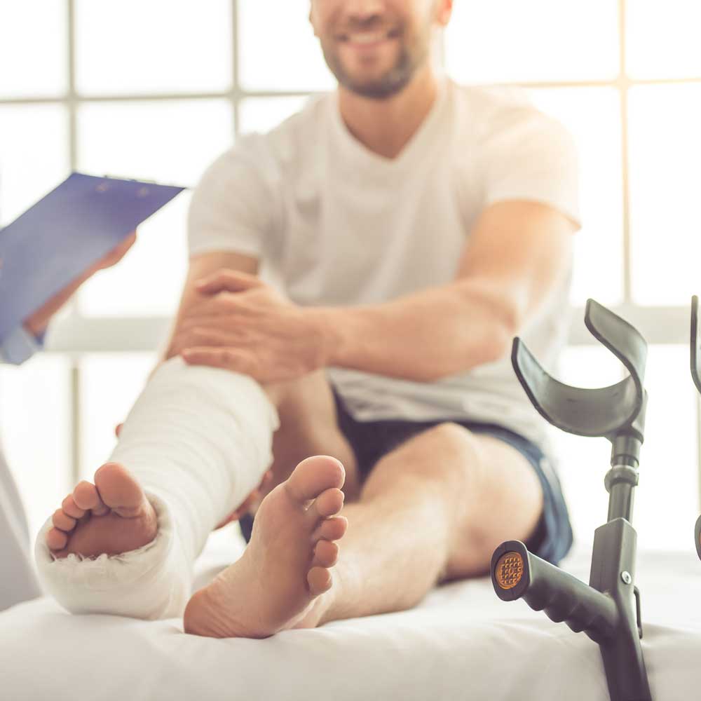 Injured Man — Jefferson Hills, PA — Law Office of Howard F. Murphy