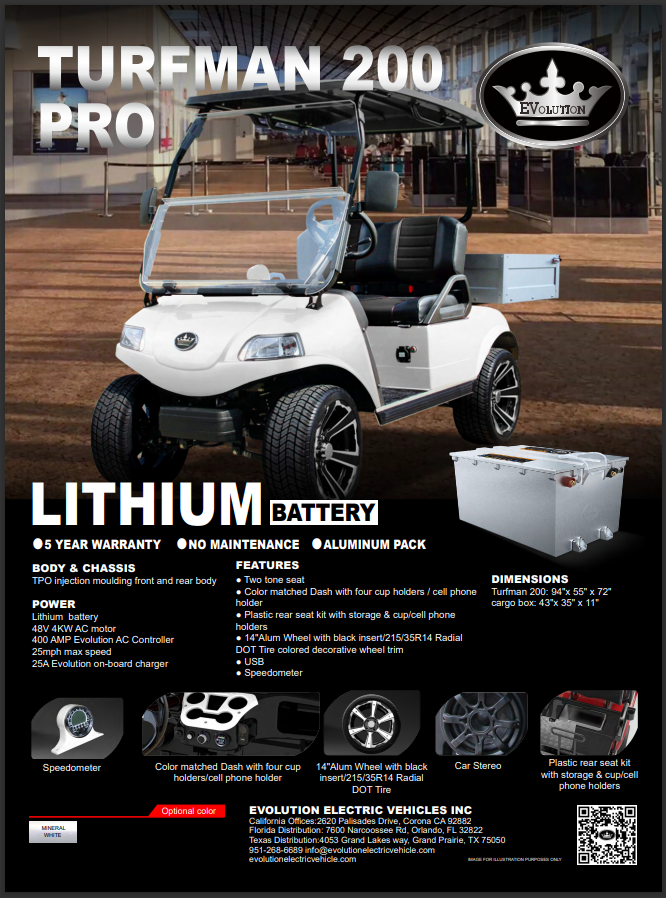 Evolution Golf Cart Elite Custom Golf Carts LLC
