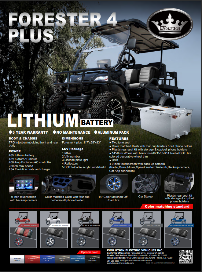Evolution Golf Cart Elite Custom Golf Carts LLC