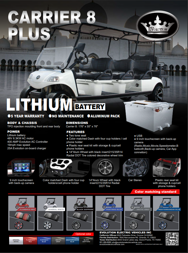 Evolution Golf Cart Elite Custom Golf Carts LLC