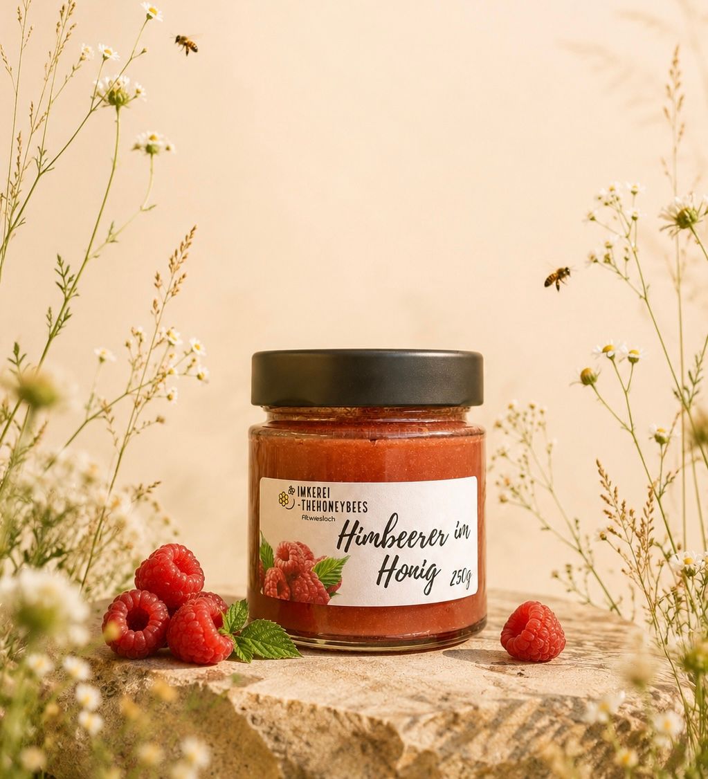 Himbeere im Honig, 250g