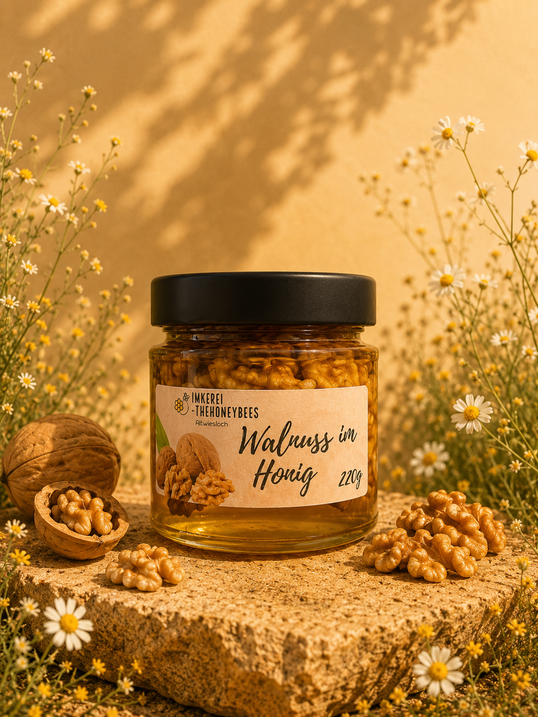 Walnuss im Blütenhonig, 220g