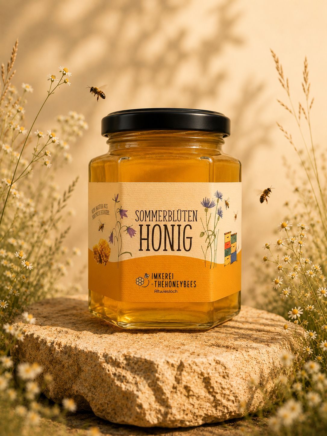 Sommerblütenhonig 500g, flüssig