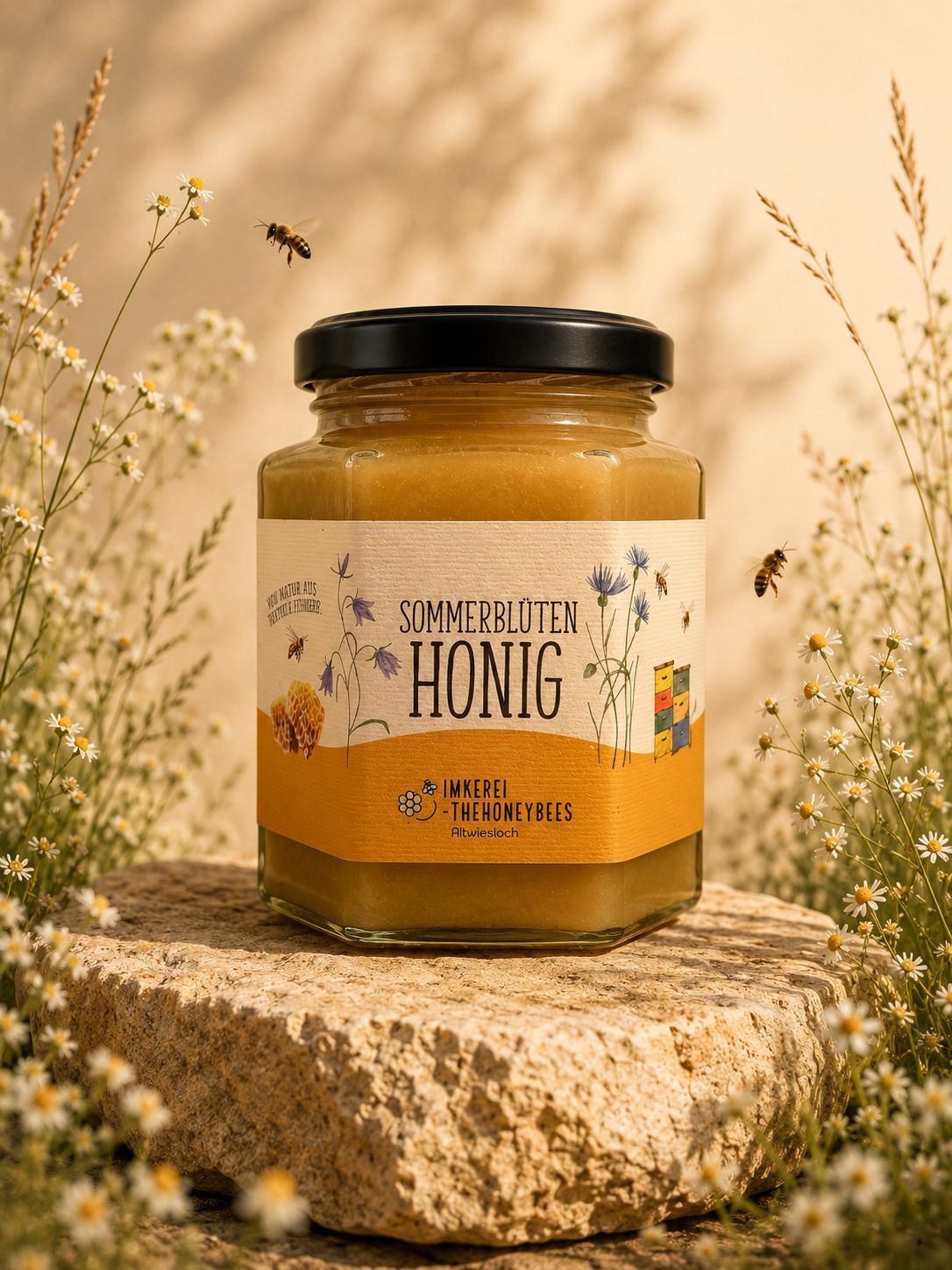 Sommerblütenhonig 500g, cremig