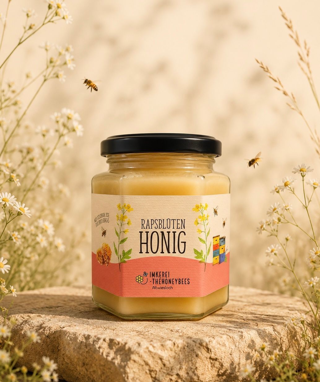 Rapsblütenhonig 500g, cremig