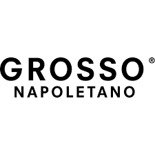 Logotipo de GROSSO NAPOLETANO en texto negro sobre fondo blanco.